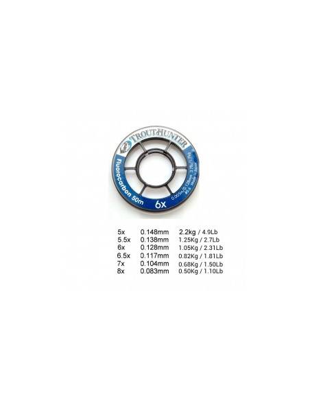 TROUTHUNTER FLUOROCARBONO TIPPET 50M * TROUTHUNTER TIPPET