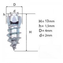 CLAVOS TUNGSTENO BAETIS ROSCADO 2