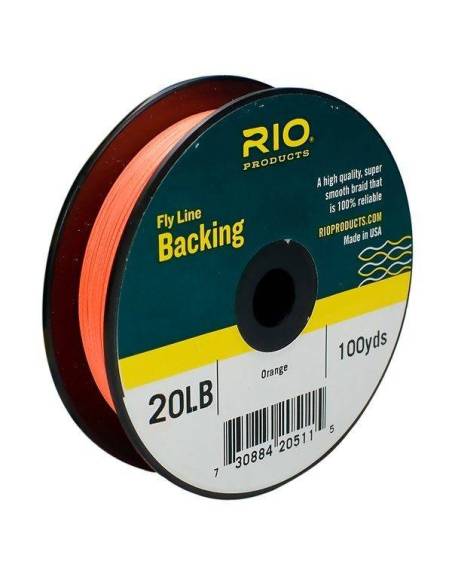 Backing RIO 20 LB. 100YD. NARANJA RIO BACKING