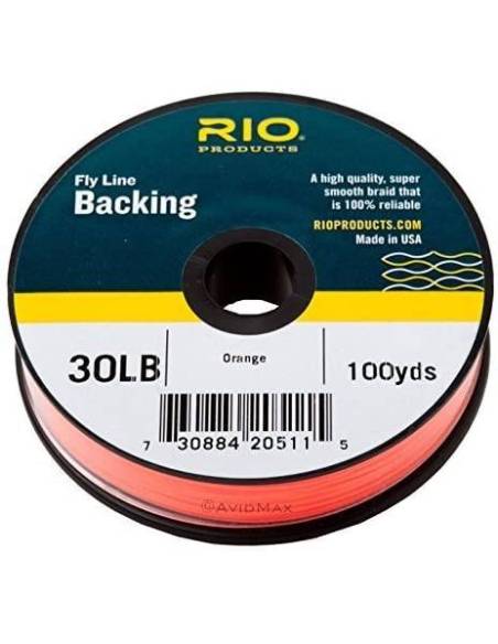 Backing RIO 30 LB. 100YD. NARANJA RIO BACKING