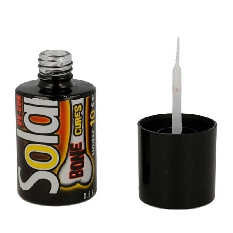 Solarez Barniz BONE DRY Ultra Thin Formula 0.5 Fl.Oz. (14 grs) bote C/pincel aplicador uv_ SOLAREZ BARNICES