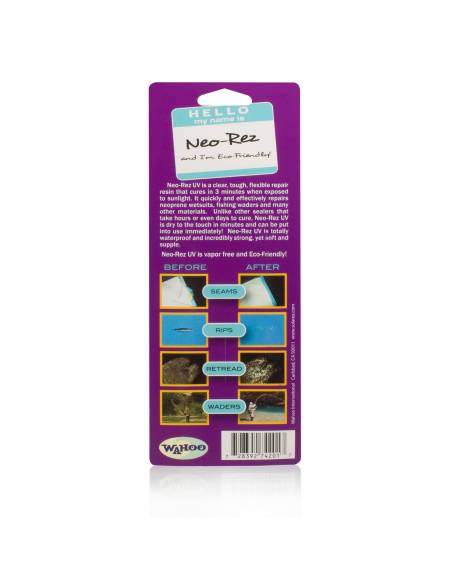 Solarez Reparador y relleno para trajes de neopreno UV-Cure Neo-Rez, tubo de 1.0 oz_ SOLAREZ VADEADORES
